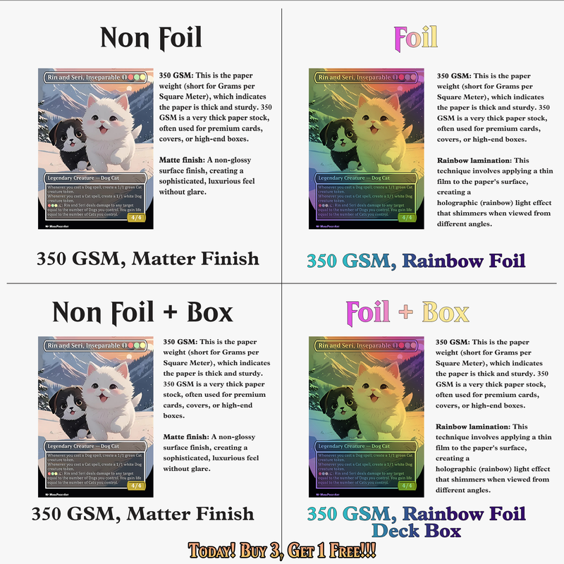 RIN AND SERI CAT DOG TRIBAL COMMANDER DECK – 109+ CARDS - ProxyTCG