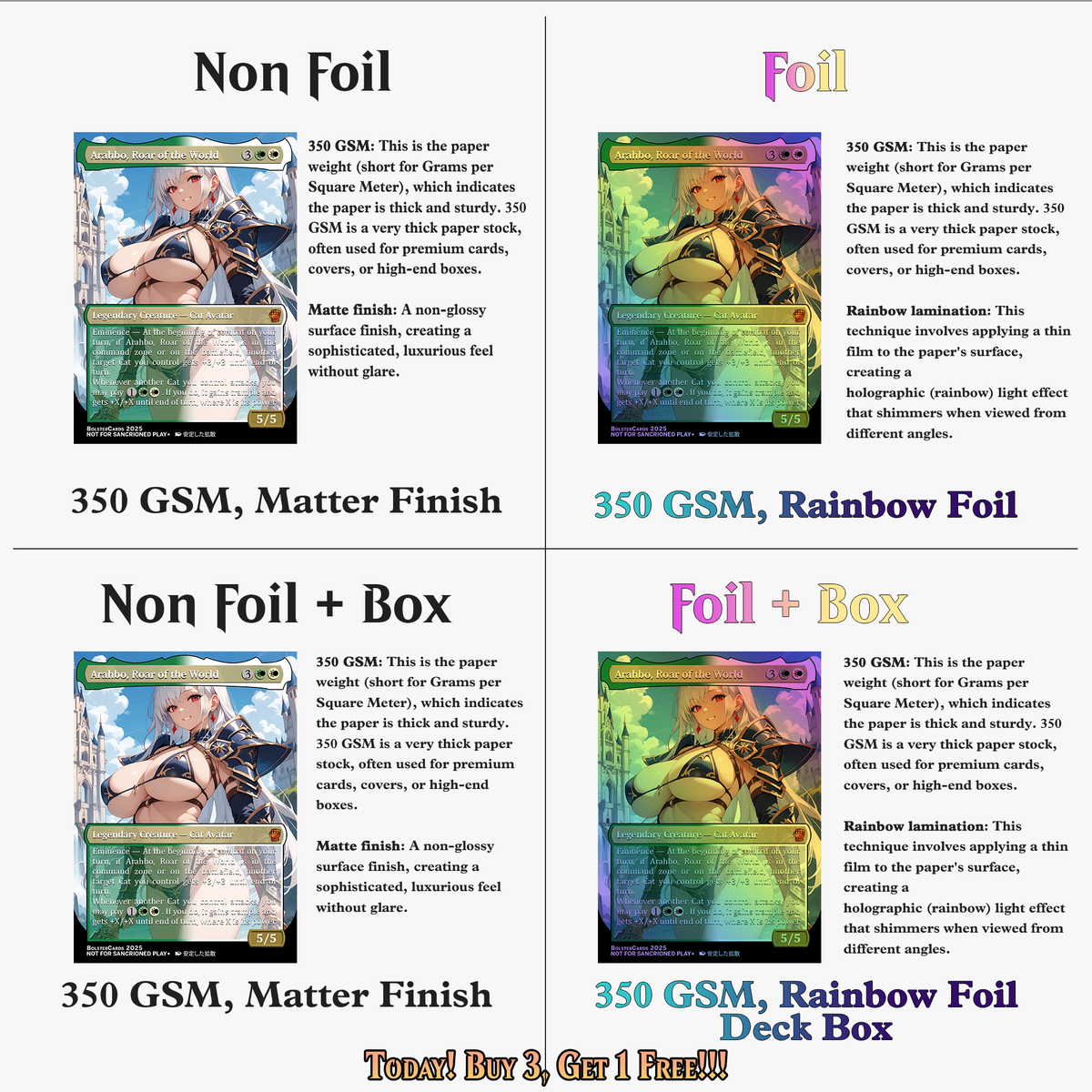 ARAHBO, ROAR OF THE WORLD COMMANDER DECK – 111+ CARDS - ProxyTCG
