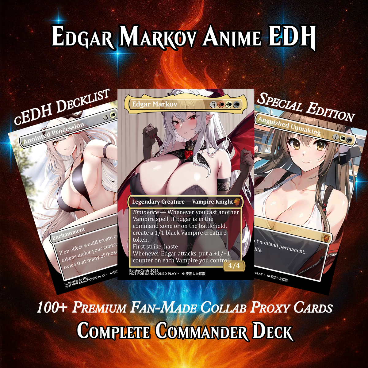 EDGAR MARKOV ANIME STYLE COMMANDER DECK (110 CARDS)