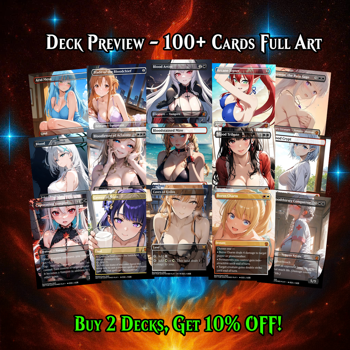 EDGAR MARKOV ANIME STYLE COMMANDER DECK (110 CARDS)