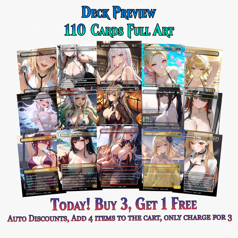 EDGAR MARKOV COMMANDER DECK - 110+ CARDS - ProxyTCG