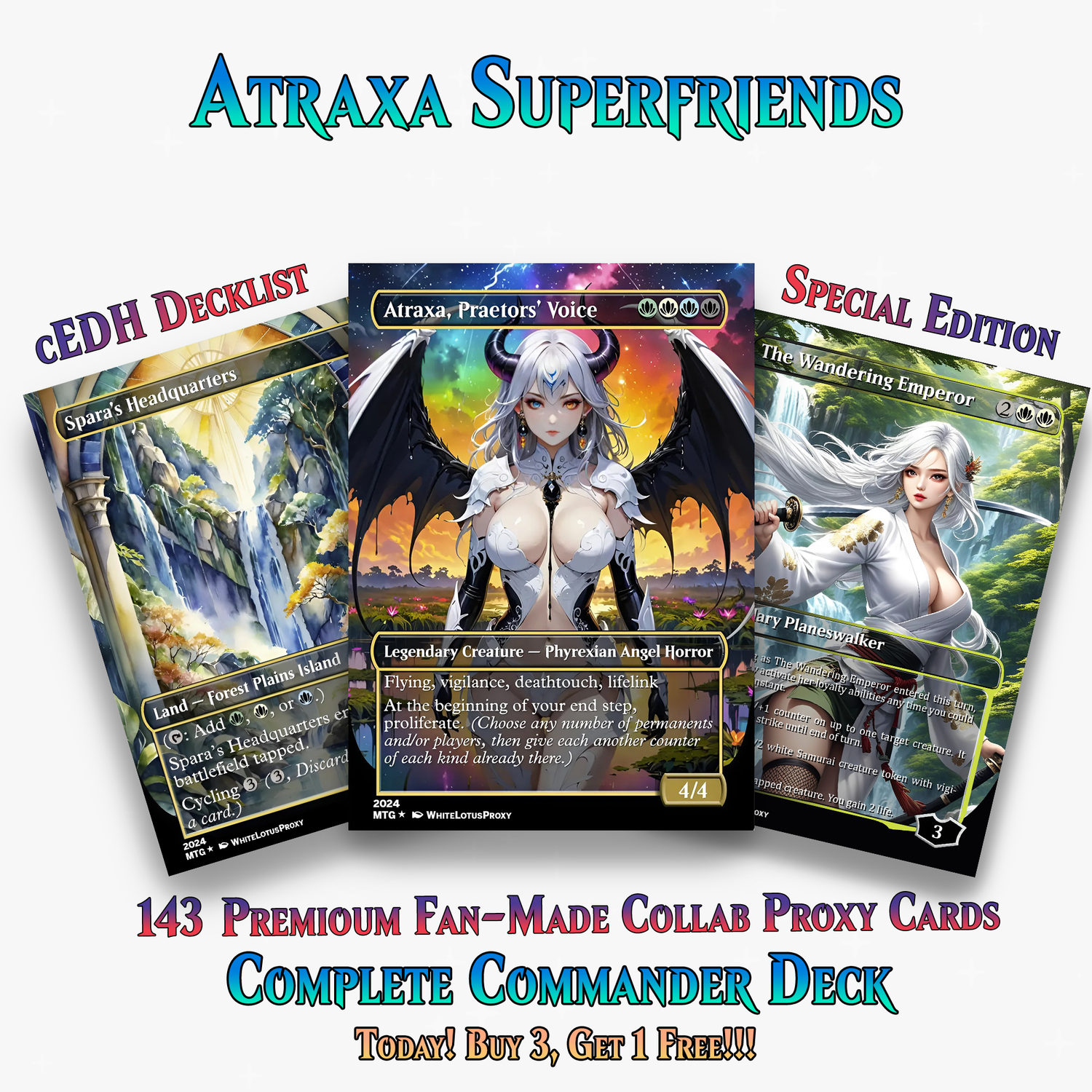 ATRAXA SUPERFRIENDS COMMANDER DECK - 143+ CARDS - ProxyTCG