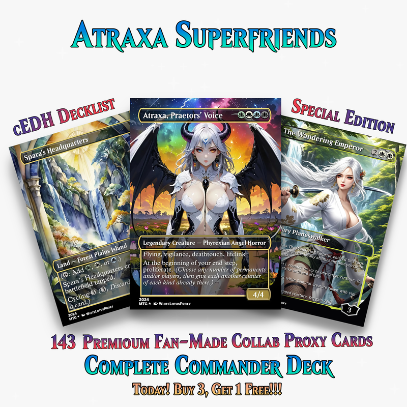 ATRAXA SUPERFRIENDS COMMANDER DECK - 143+ CARDS - ProxyTCG