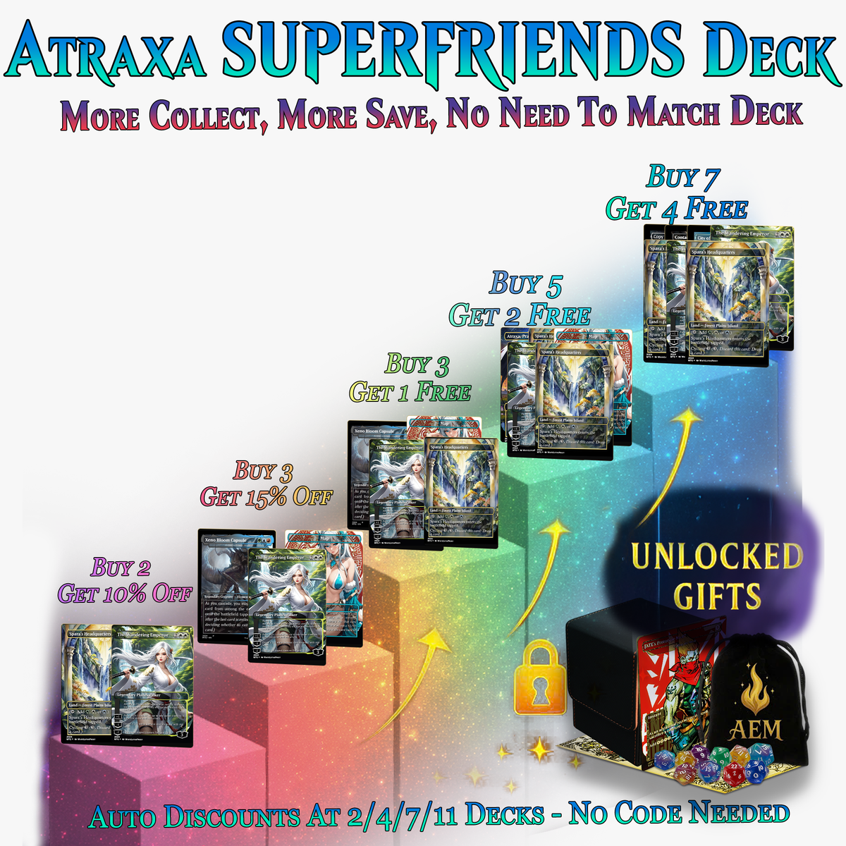 ATRAXA SUPERFRIENDS COMMANDER DECK - 143+ CARDS - ProxyTCG