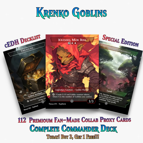 KRENKO GOBLIN TRIBAL COMMANDER DECK – 112+ CARDS - ProxyTCG