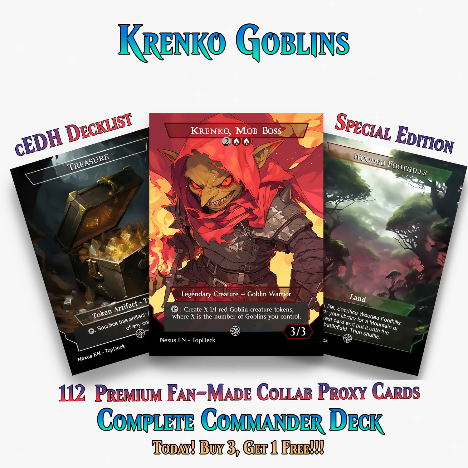 KRENKO GOBLIN TRIBAL COMMANDER DECK – 112+ CARDS - ProxyTCG