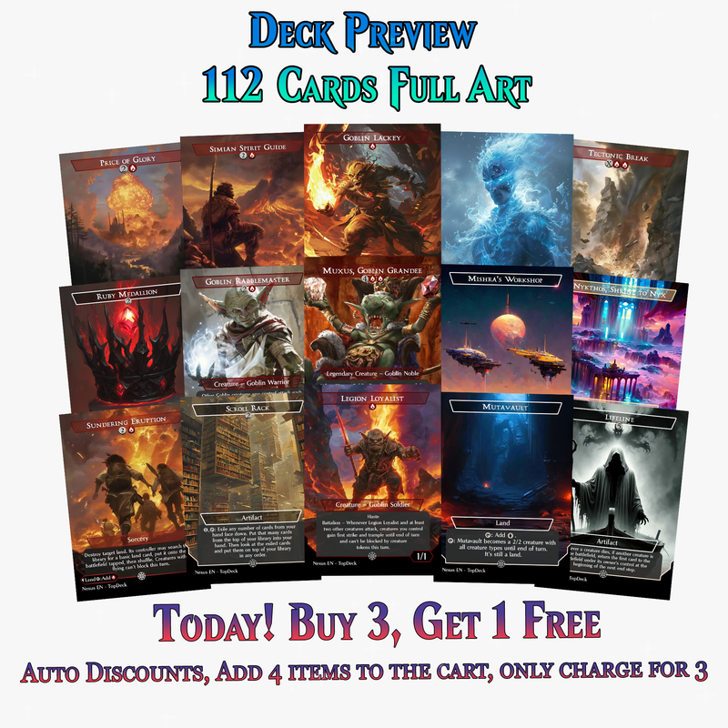 KRENKO GOBLIN TRIBAL COMMANDER DECK – 112+ CARDS - ProxyTCG
