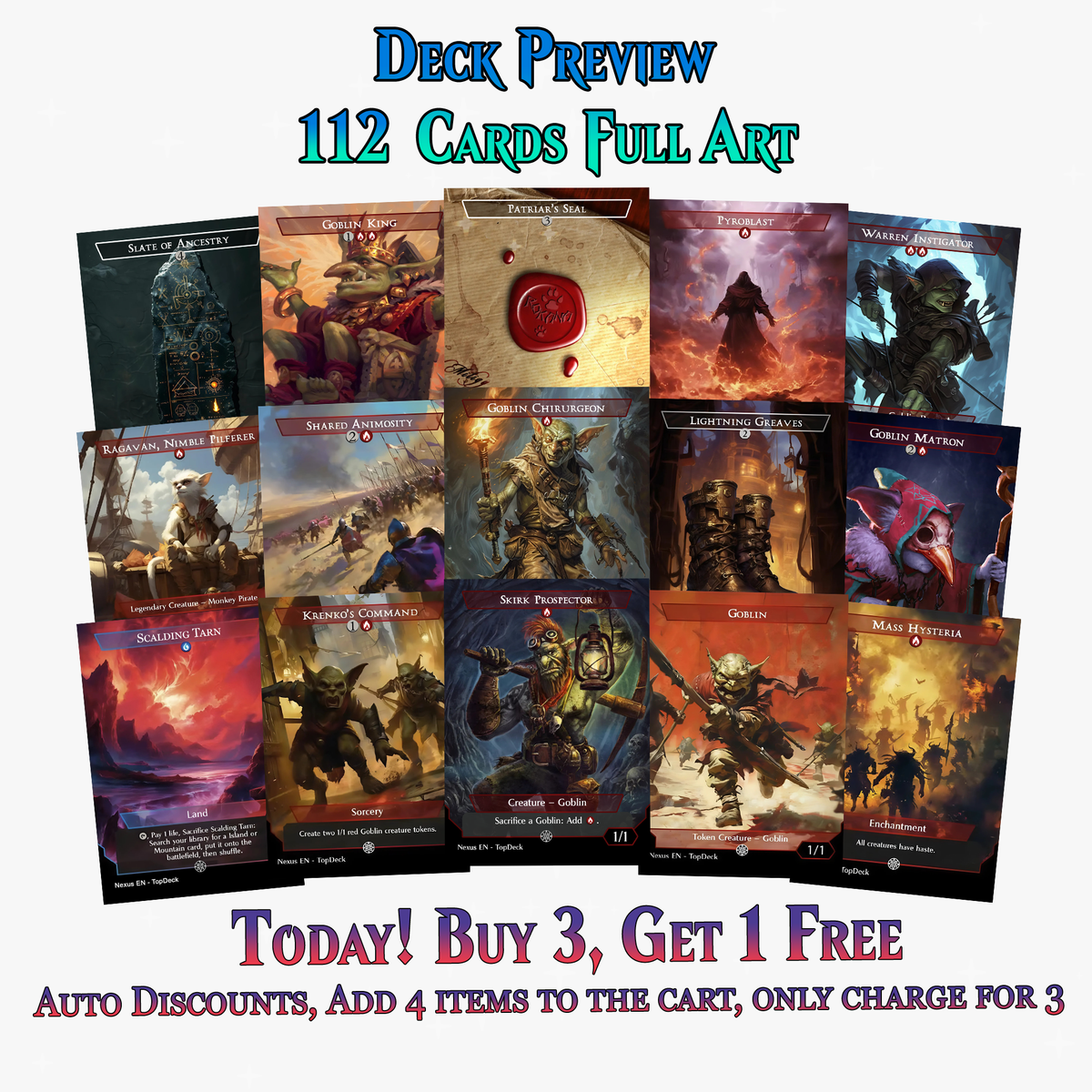 KRENKO GOBLIN TRIBAL COMMANDER DECK – 112+ CARDS - ProxyTCG
