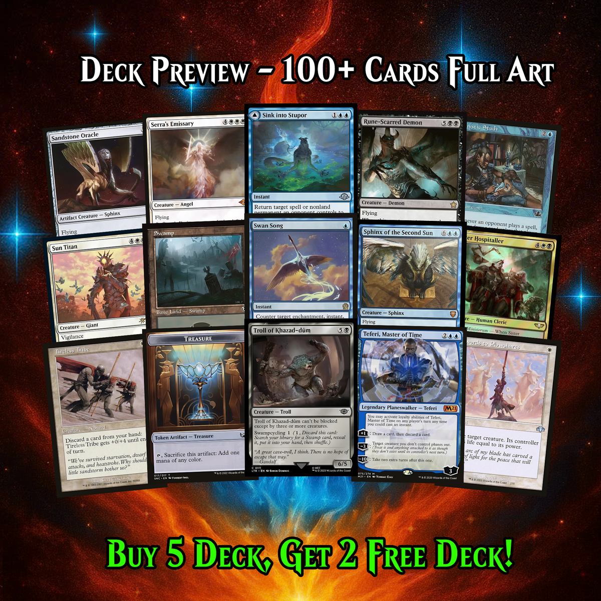 Hashaton King, Scarab’s Fist Commander Deck | 117+ Cards | ProxyTCG