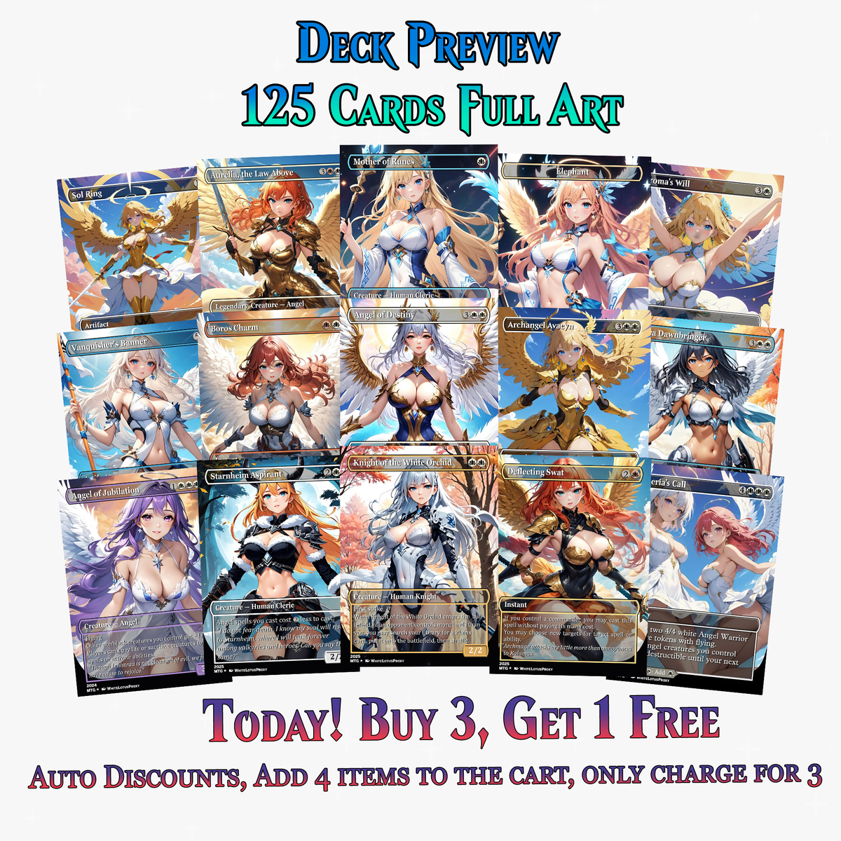 Aurelia Angels Extra Commander Deck | 125+ Cards | ProxyTCG