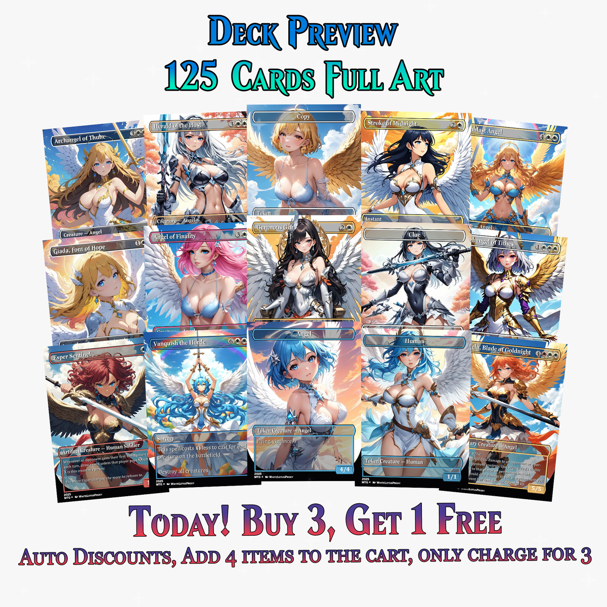 Aurelia Angels Extra Commander Deck | 125+ Cards | ProxyTCG