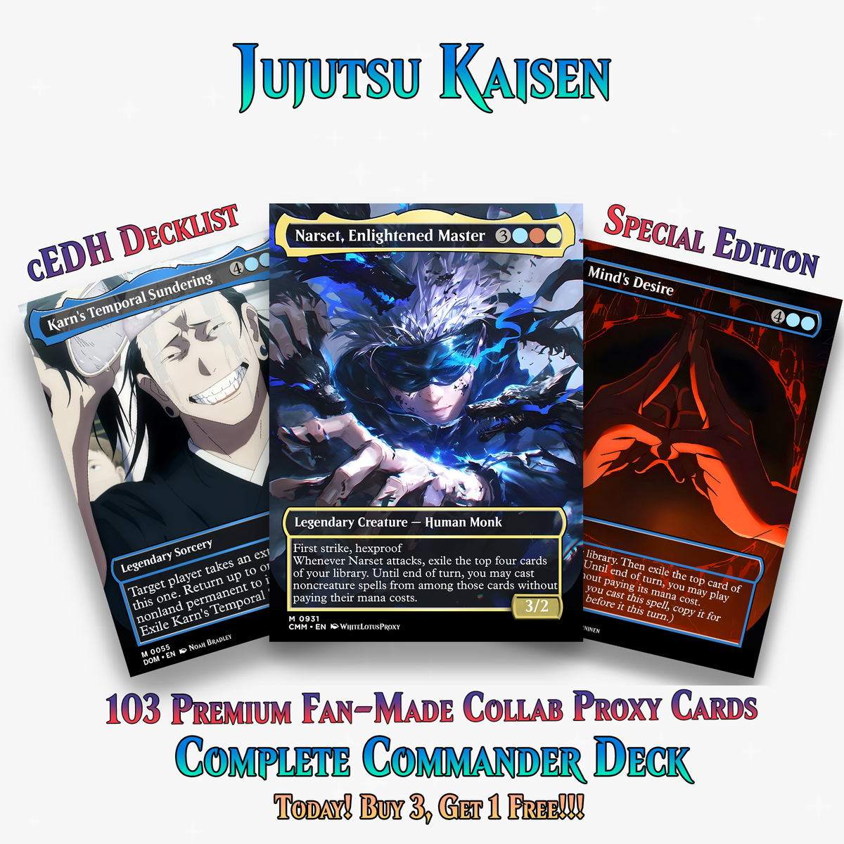 Jujutsu Kaisen Commander Deck | 103+ Cards | ProxyTCG
