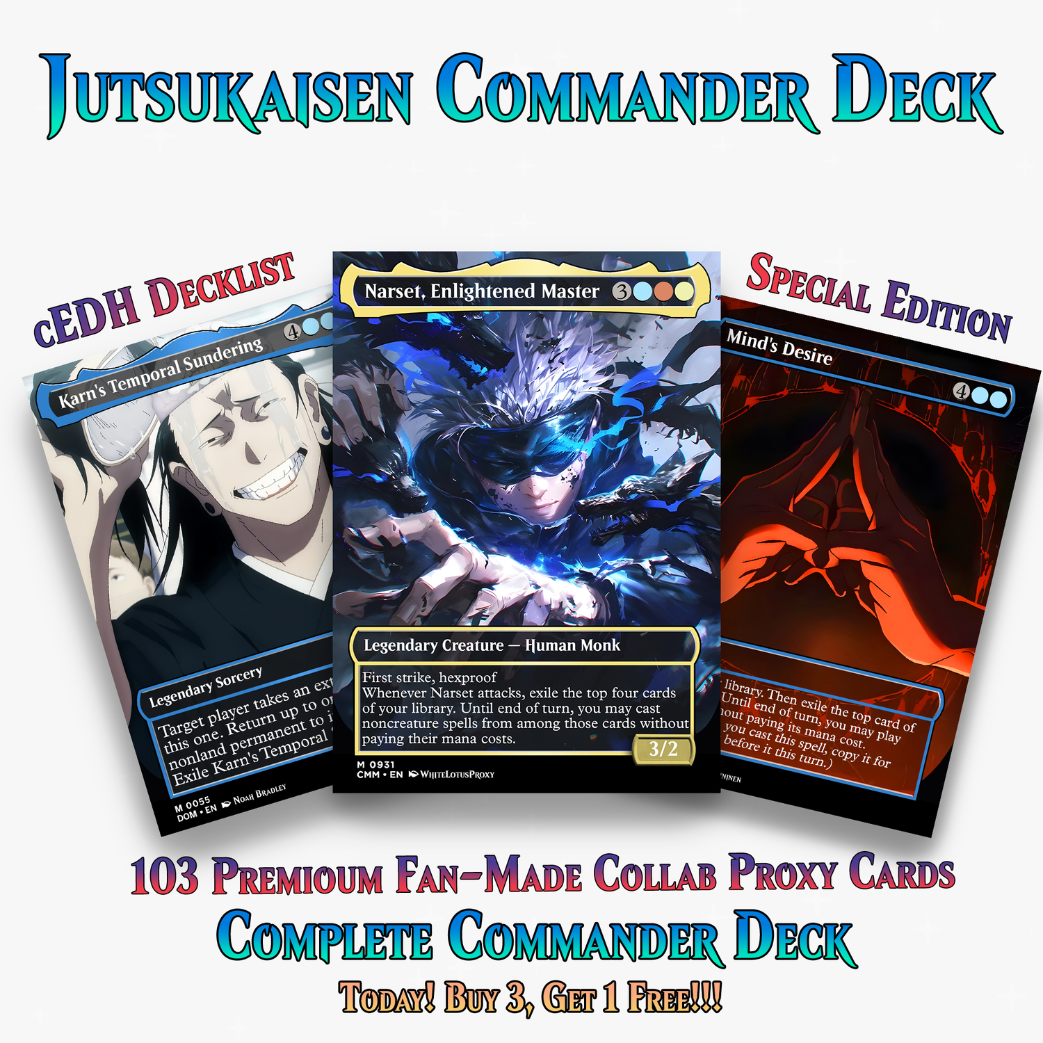 Jujutsu Kaisen Commander Deck | 103+ Cards | ProxyTCG