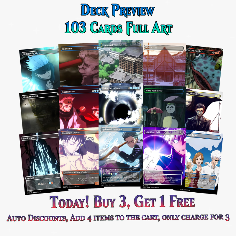 Jujutsu Kaisen Commander Deck | 103+ Cards | ProxyTCG