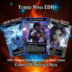 Yuriko Shadowblade Ninja Anime MTG Proxy Commander Deck – Premium Collector Set | 105 Cards | ProxyTCG