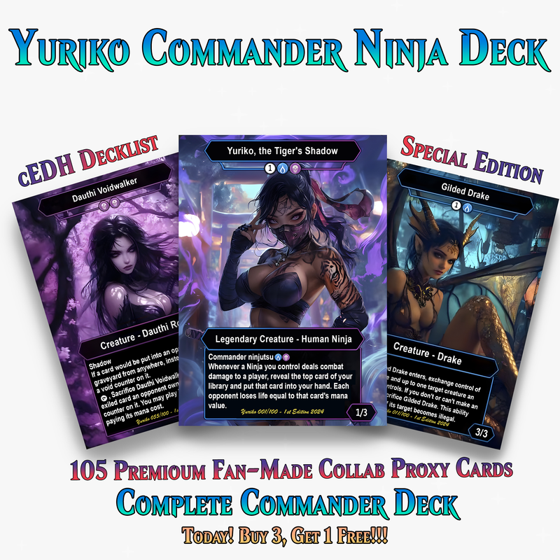 Yuriko Shadowblade Ninja Commander Deck – 105+ Cards - ProxyTCG
