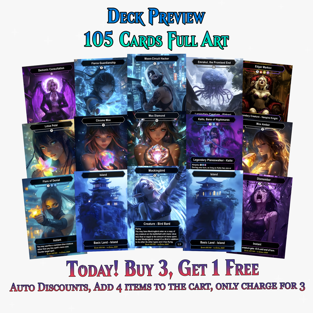 Yuriko Shadowblade Ninja Commander Deck – 105+ Cards - ProxyTCG