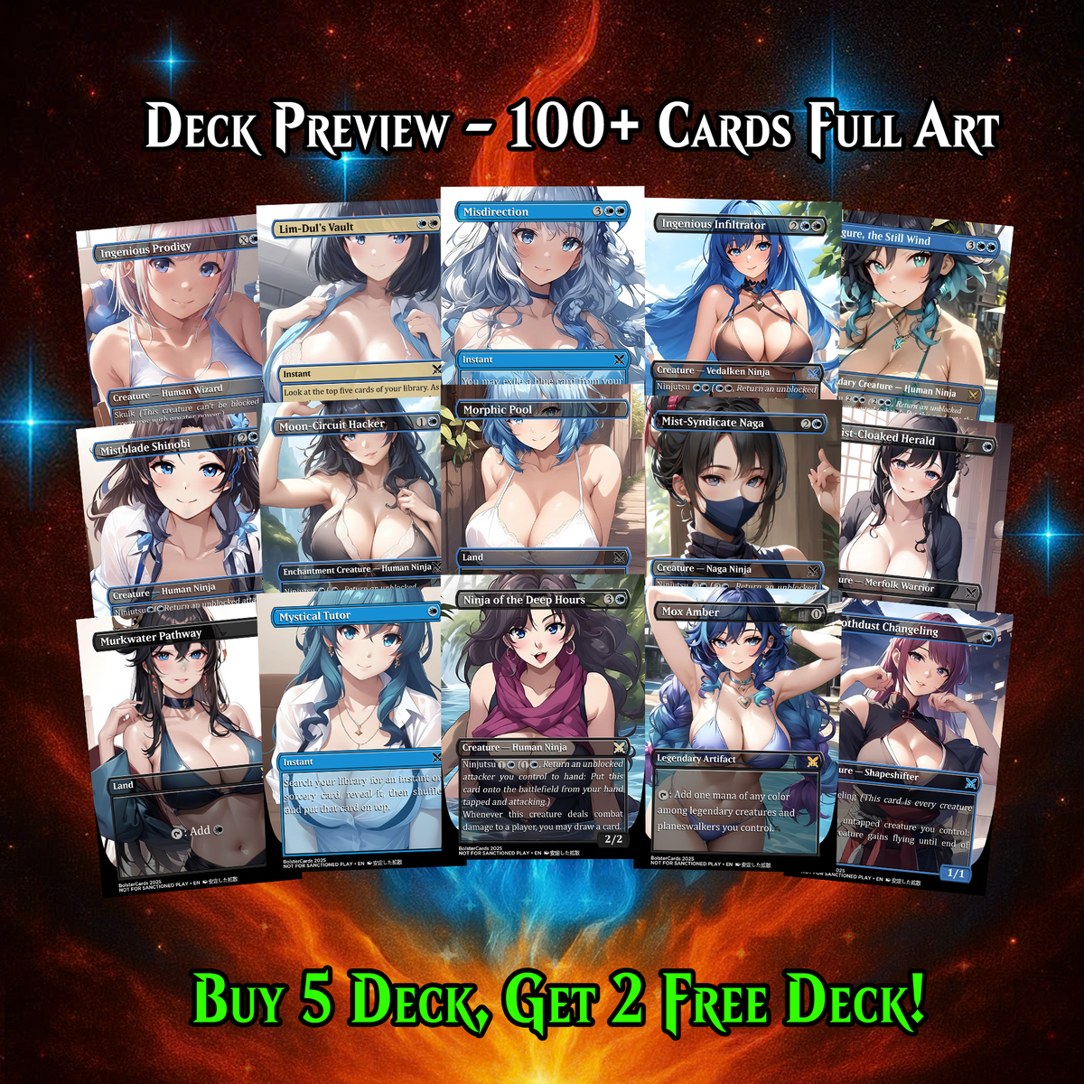 Yuriko, the Tiger’s Shadow Anime Commander Deck | 103 Cards | ProxyTCG