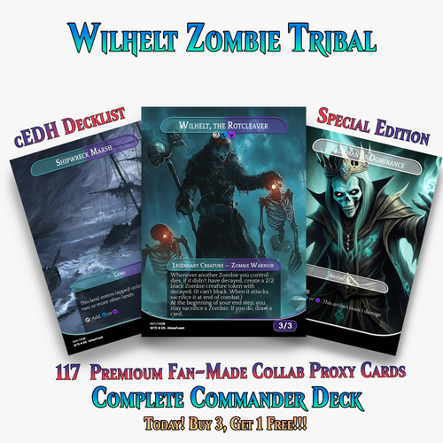 Wilhelt Zombie Tribal Commander Deck | 117+ Cards | ProxyTCG