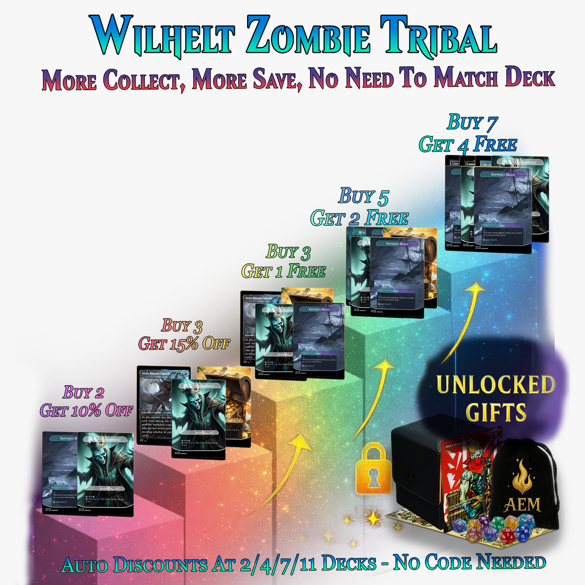 Wilhelt Zombie Tribal Commander Deck | 117+ Cards | ProxyTCG