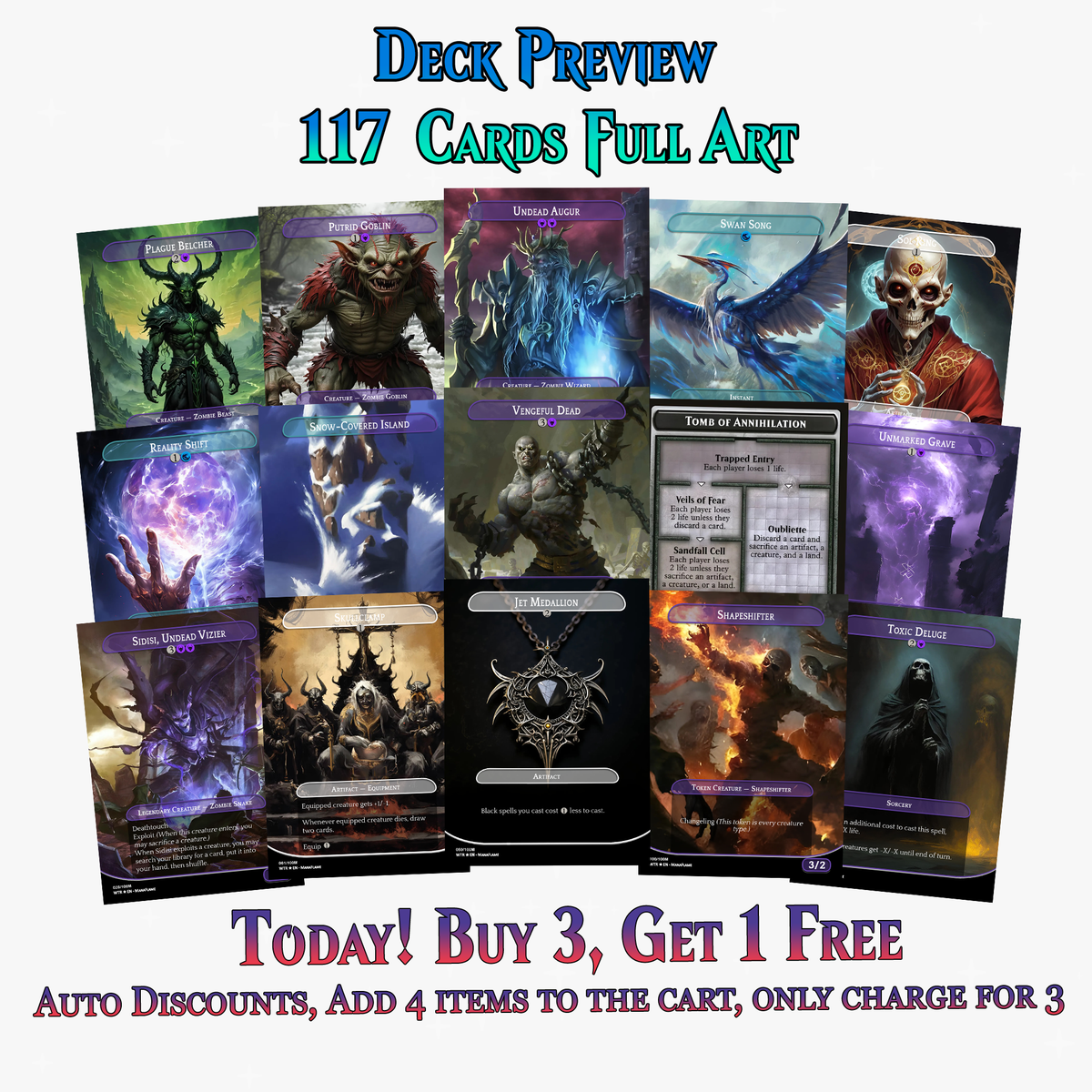 Wilhelt Zombie Tribal Commander Deck | 117+ Cards | ProxyTCG