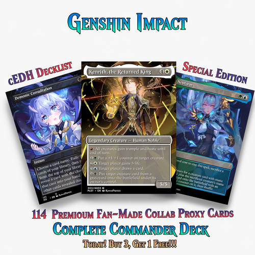 Genshin Impact Anime Commander Deck | 114+ Cards | ProxyTCG
