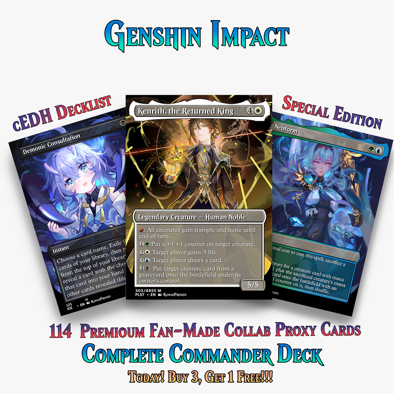 Genshin Impact Anime Commander Deck | 114+ Cards | ProxyTCG