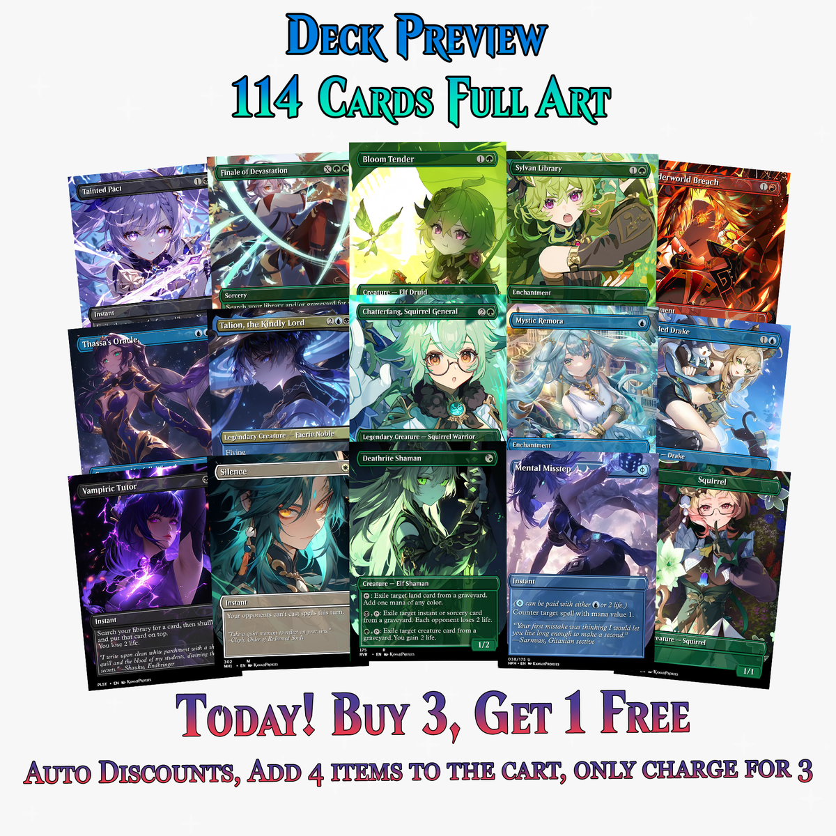 Genshin Impact Anime Commander Deck | 114+ Cards | ProxyTCG