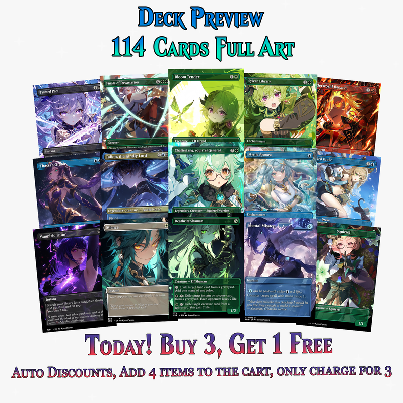 Genshin Impact Anime Commander Deck | 114+ Cards | ProxyTCG