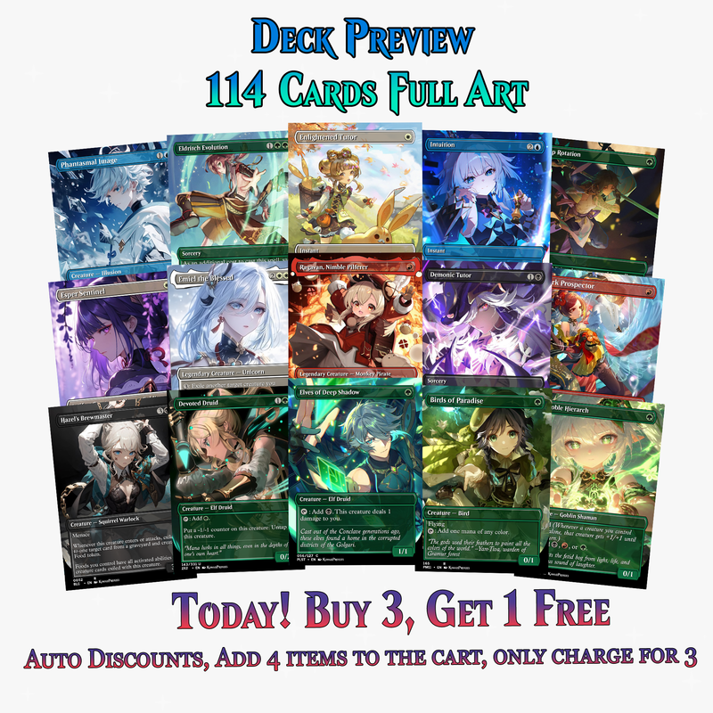 Genshin Impact Anime Commander Deck | 114+ Cards | ProxyTCG