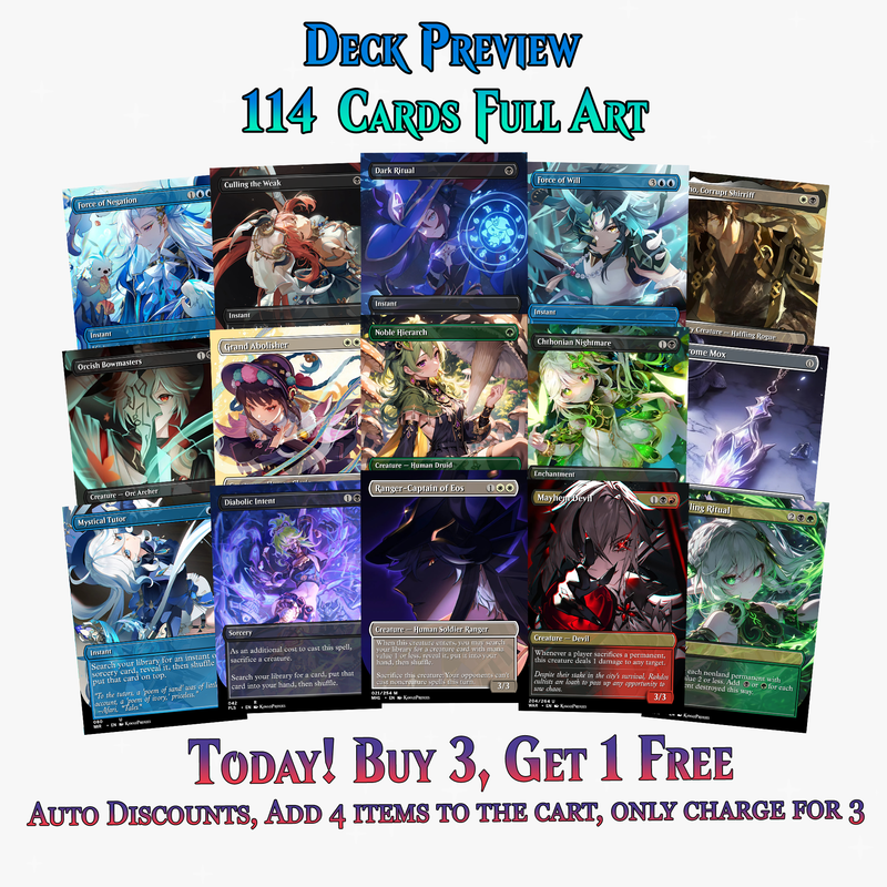 Genshin Impact Anime Commander Deck | 114+ Cards | ProxyTCG