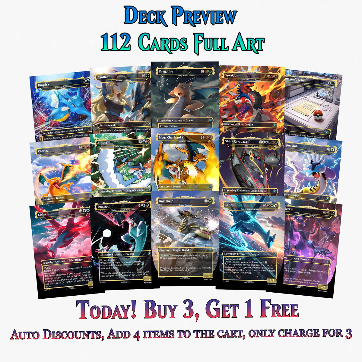 Pokémon Commander Deck Ver 1 | 112+ Cards | ProxyTCG