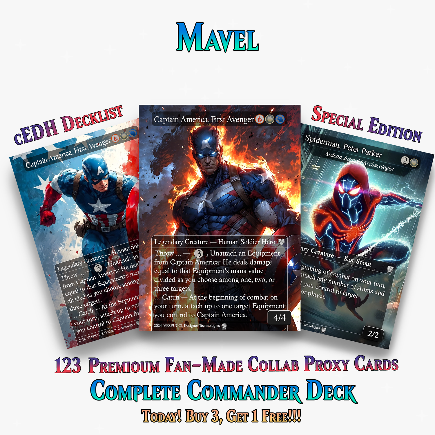 Marvel Proxy Commander Deck | 123 Cards | ProxyTCG