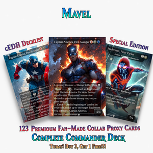 Marvel Proxy Commander Deck | 123 Cards | ProxyTCG