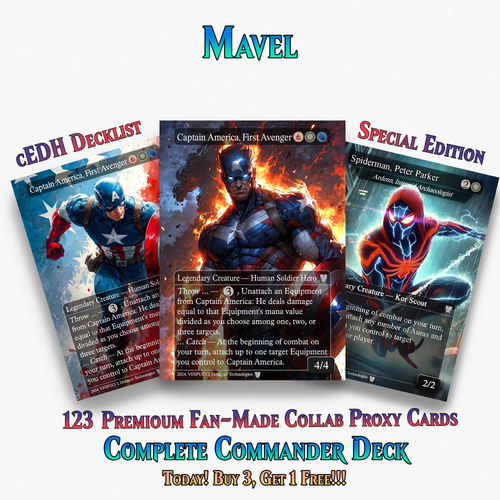 Marvel Proxy Commander Deck | 123 Cards | ProxyTCG
