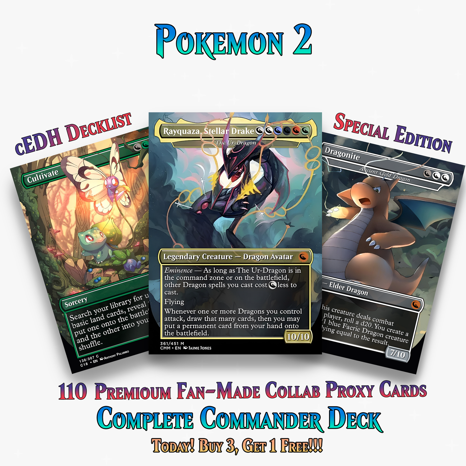 Pokémon Commander Deck Ver 2 | 110+ Cards | ProxyTCG