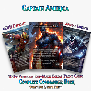 | New | Marvel Proxy Commander Deck | 123 Cards | ProxyTCG