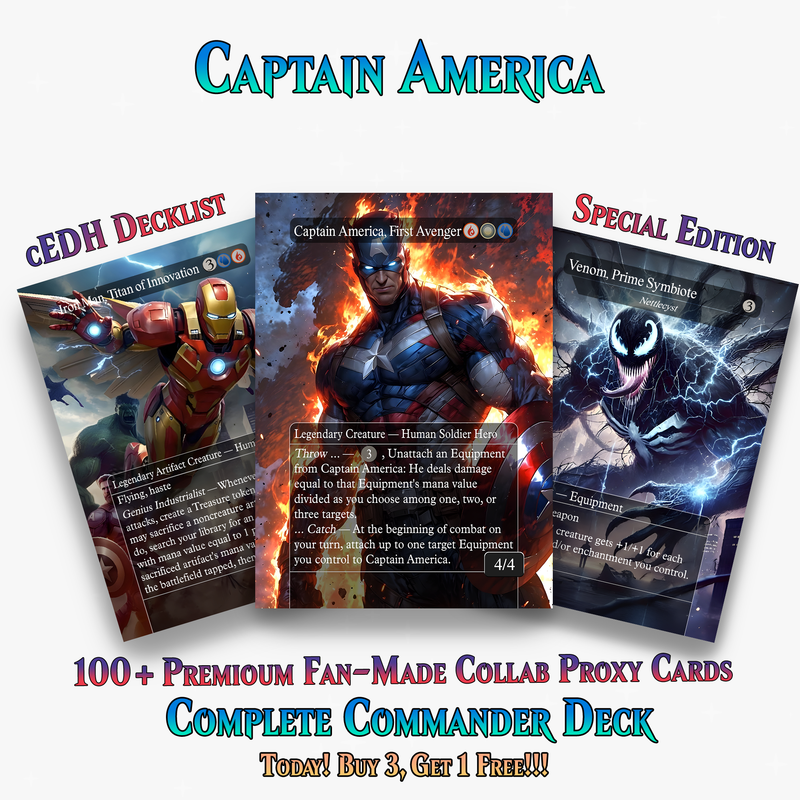 | New | Marvel Proxy Commander Deck | 123 Cards | ProxyTCG