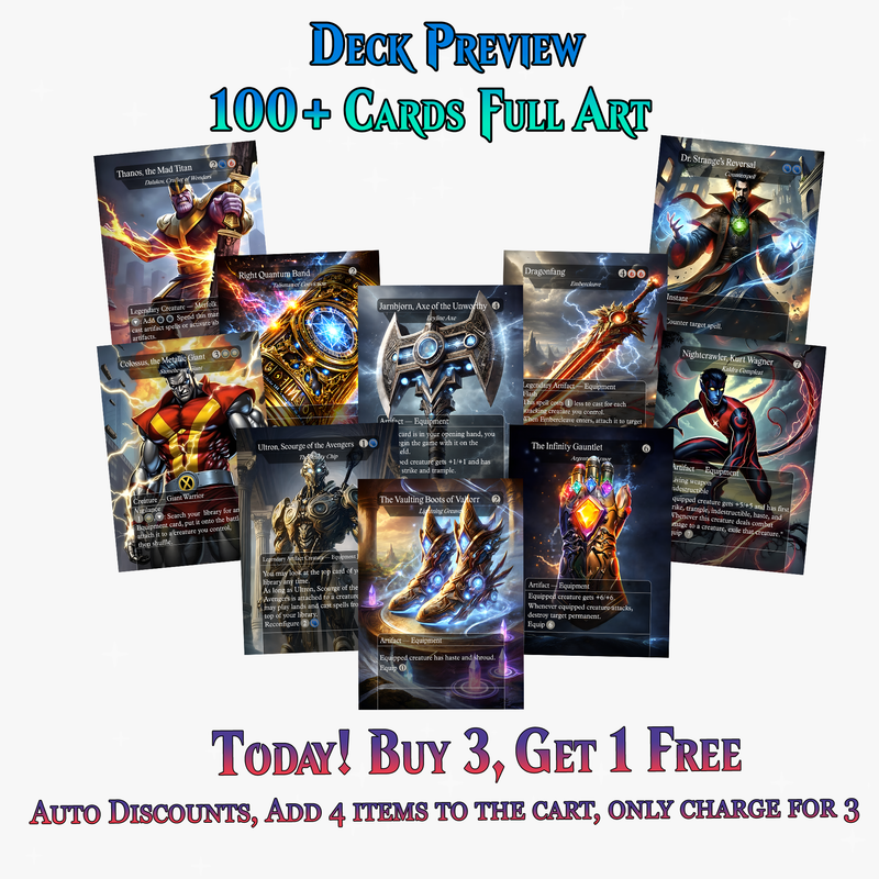| New | Marvel Proxy Commander Deck | 123 Cards | ProxyTCG