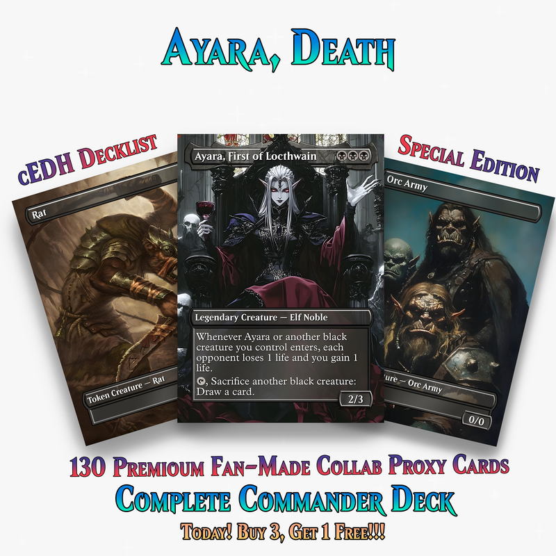 Ayara Death by 1000 Cuts Gothic Sacrifice 100+ Cards | ProxyTCG