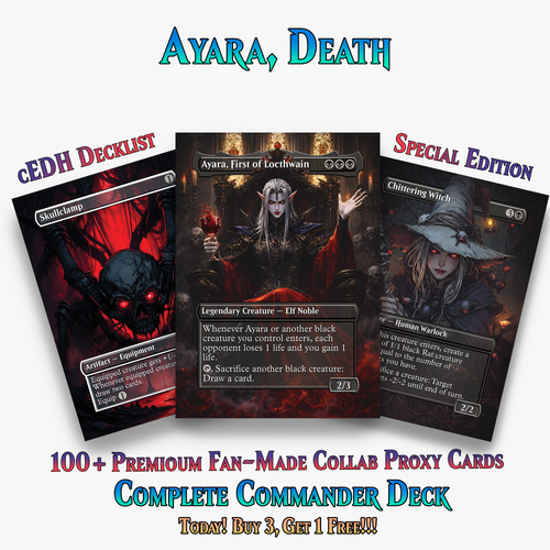 | New | Ayara Death by 1000 Cuts Gothic Sacrifice 100+ Cards | ProxyTCG