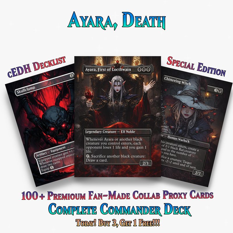 | New | Ayara Death by 1000 Cuts Gothic Sacrifice 100+ Cards | ProxyTCG