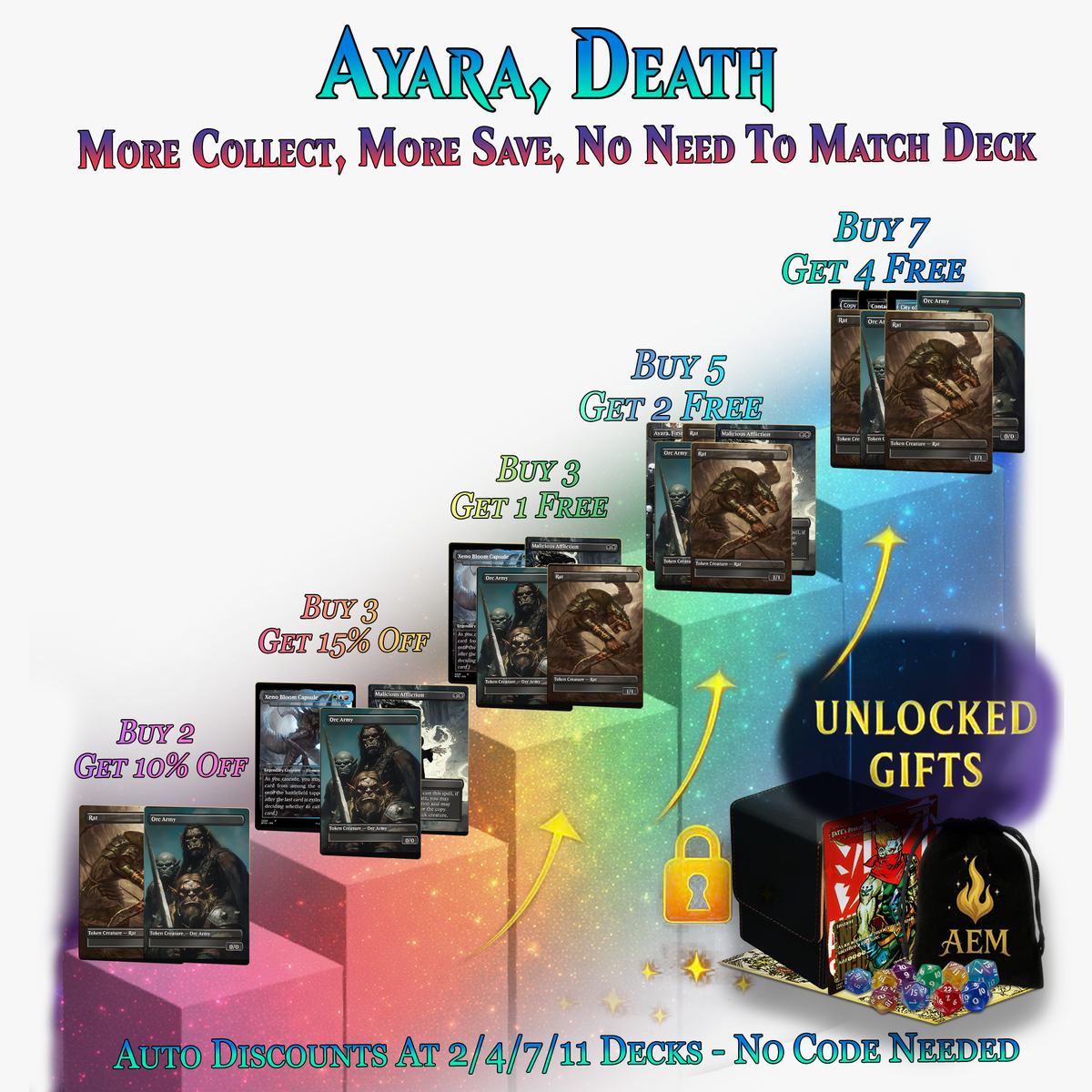 Ayara Death by 1000 Cuts Gothic Sacrifice 100+ Cards | ProxyTCG