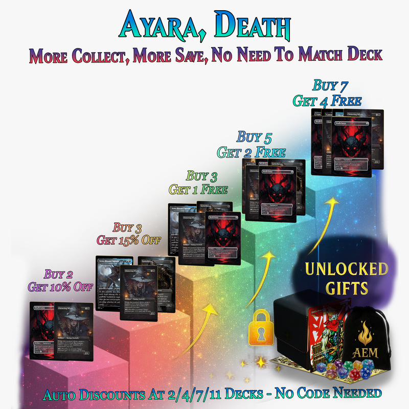| New | Ayara Death by 1000 Cuts Gothic Sacrifice 100+ Cards | ProxyTCG