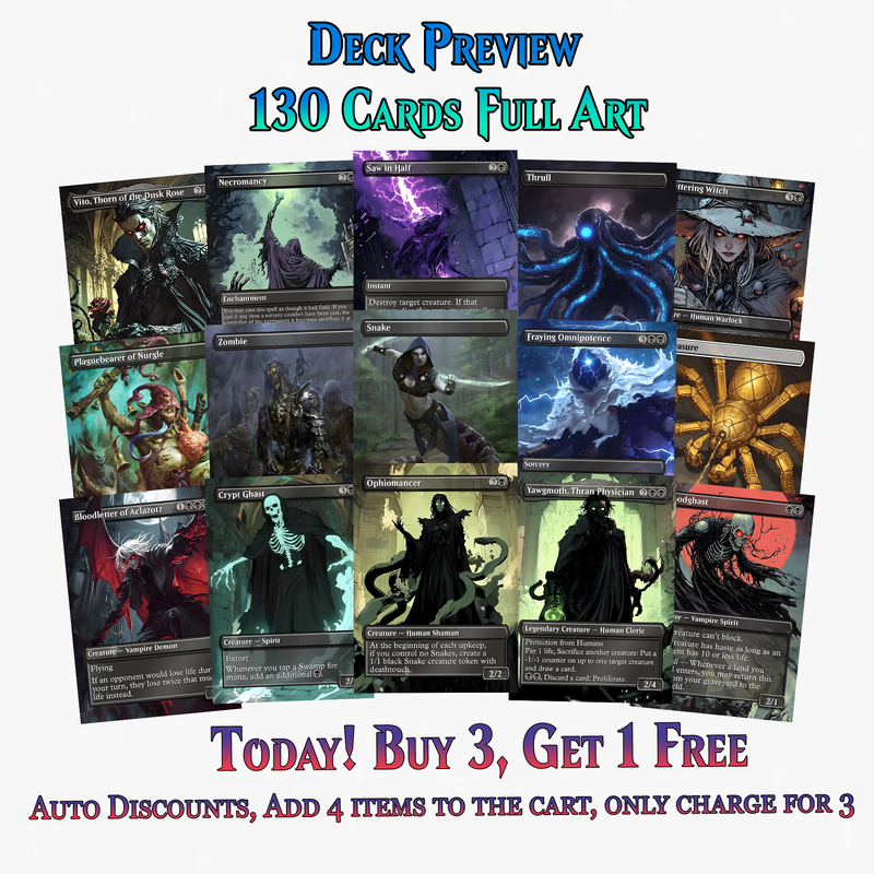 Ayara Death by 1000 Cuts Gothic Sacrifice 100+ Cards | ProxyTCG