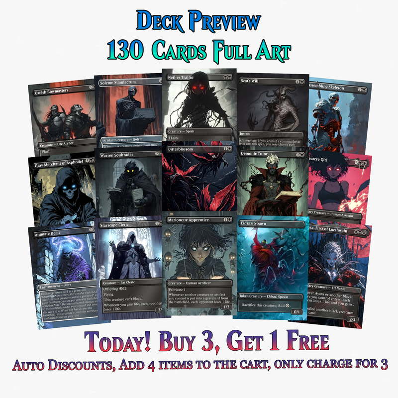 Ayara Death by 1000 Cuts Gothic Sacrifice 100+ Cards | ProxyTCG