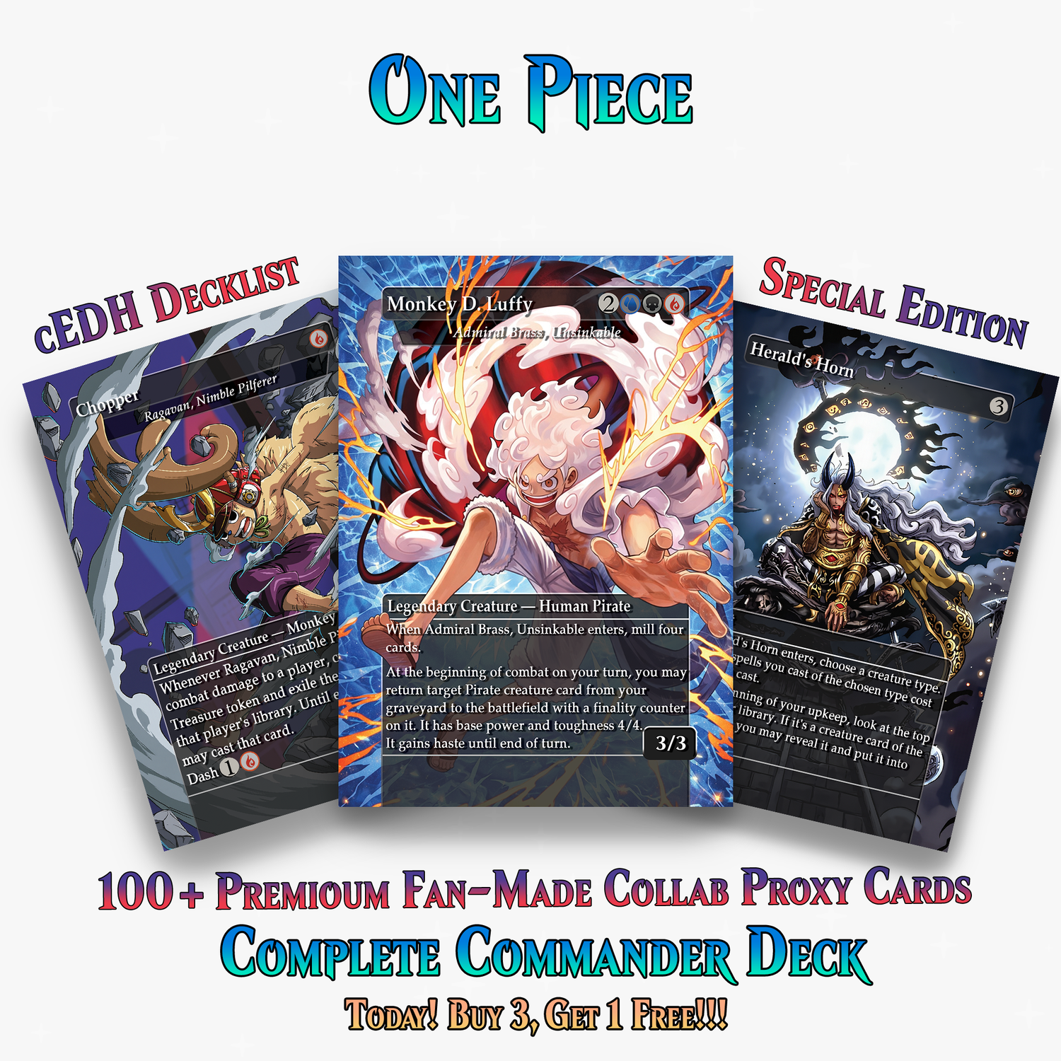 | New | One Piece Commander Deck | 121+ Cards | ProxyTCG