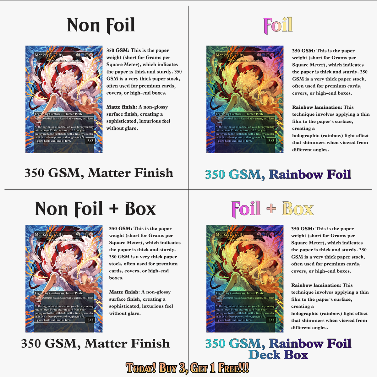 | New | One Piece Commander Deck | 121+ Cards | ProxyTCG