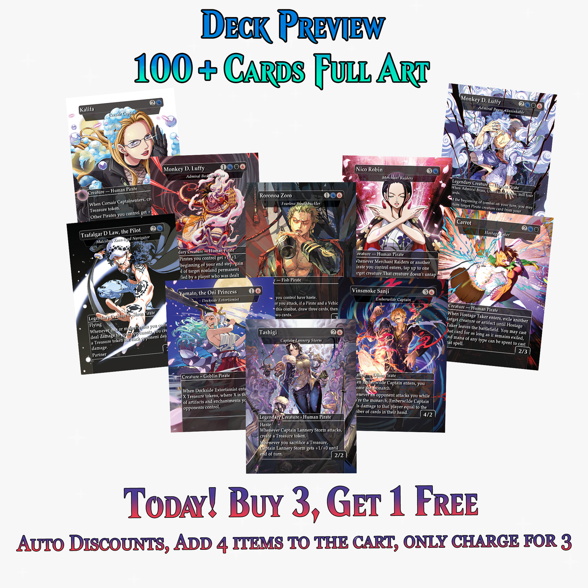 | New | One Piece Commander Deck | 121+ Cards | ProxyTCG