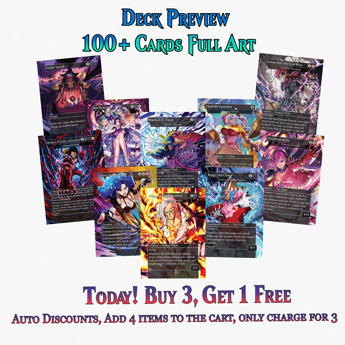 | New | One Piece Commander Deck | 121+ Cards | ProxyTCG